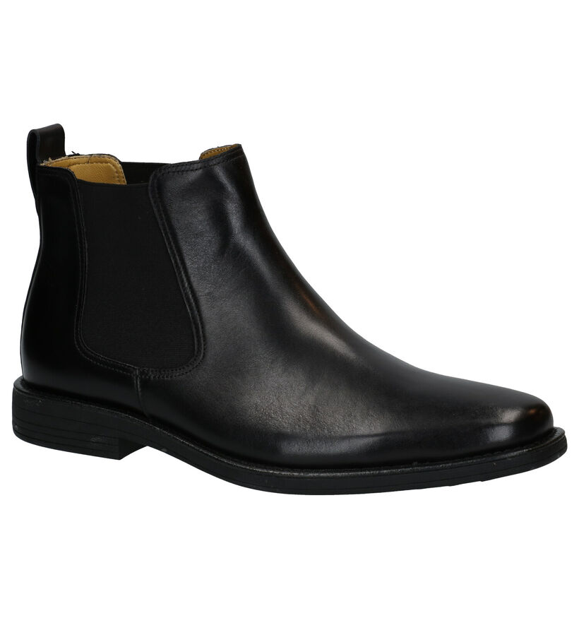 Steptronic Austin Zwarte Chelsea Boots in leer (292713)