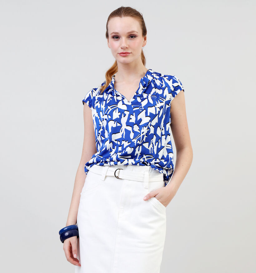 comma Blauwe Blouse voor dames (337505)