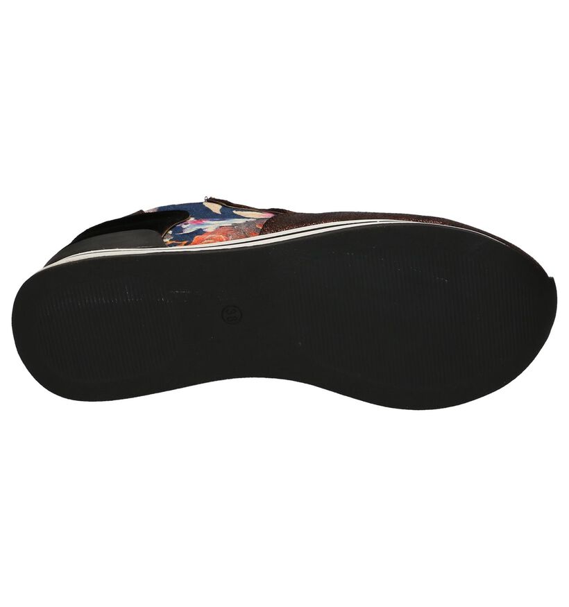 Fornarina Bronzen Sneakers met Bloemenprint, , pdp