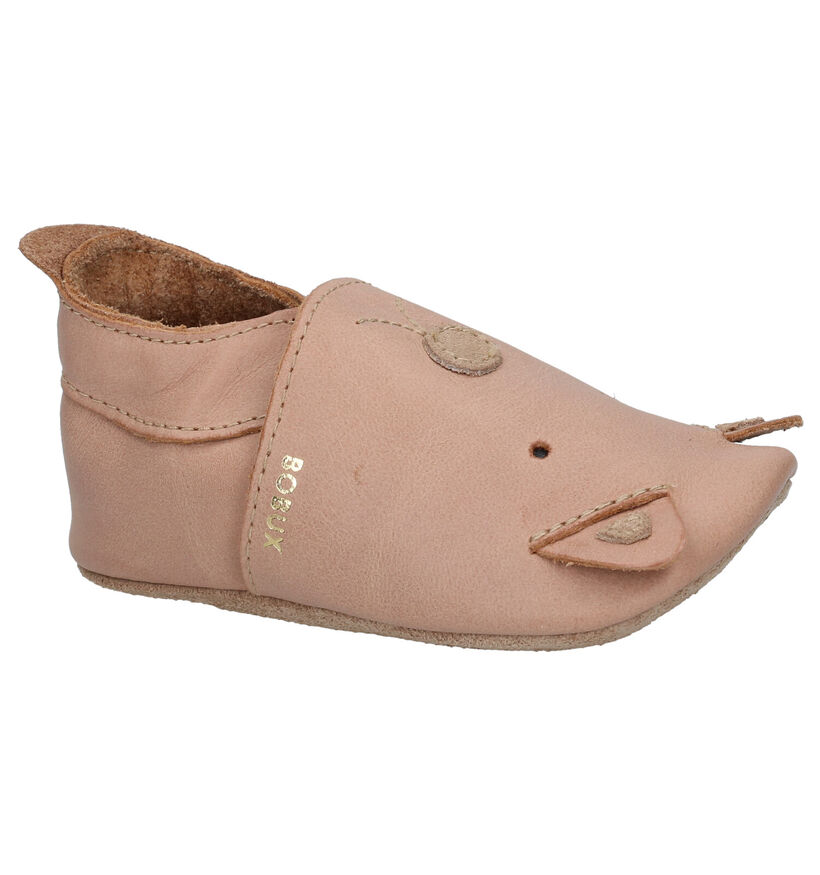 Bobux Caramel Woof Chaussons bébé en Beige pour filles, garçons (294782)