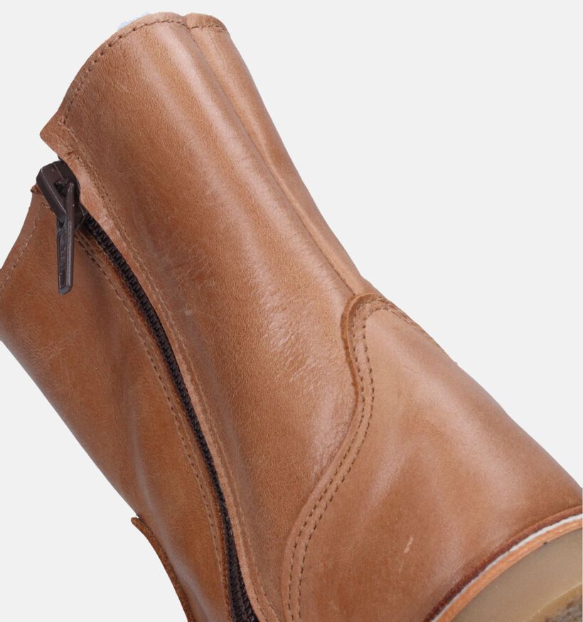 Milo & Mila Bottes courtes en Cognac pour filles (348092)
