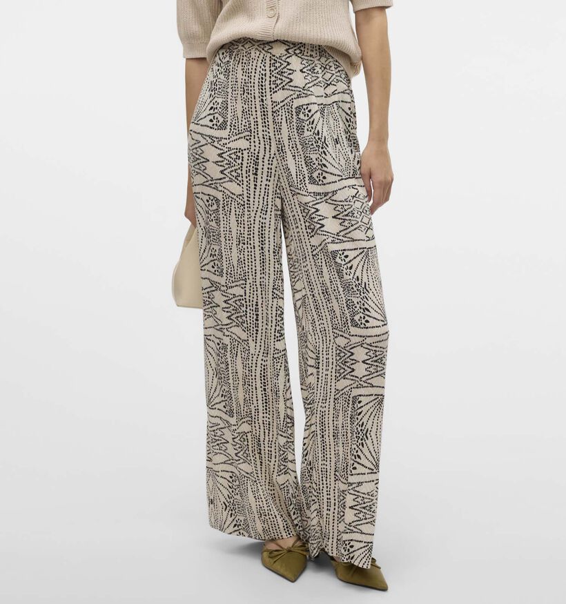 Vero Moda Menny Beige Wijde broek voor dames (353110)