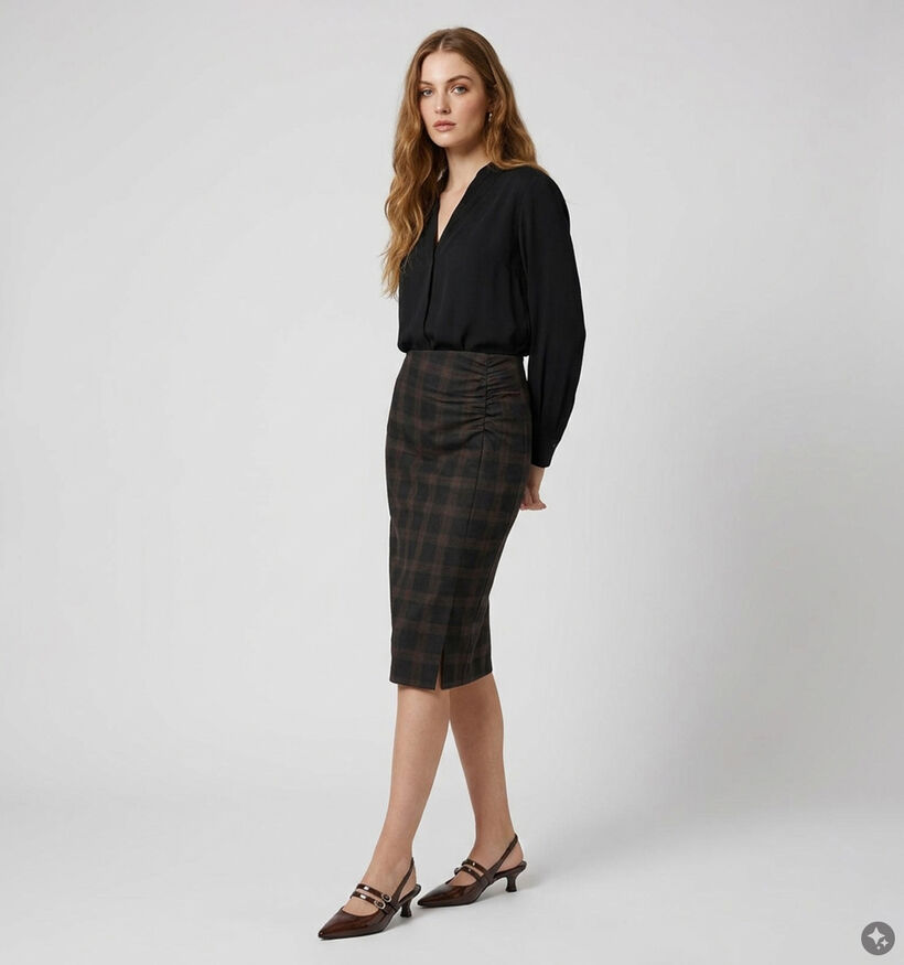Vero Moda Malli Donkerblauwe Rok met Split voor dames (379670)