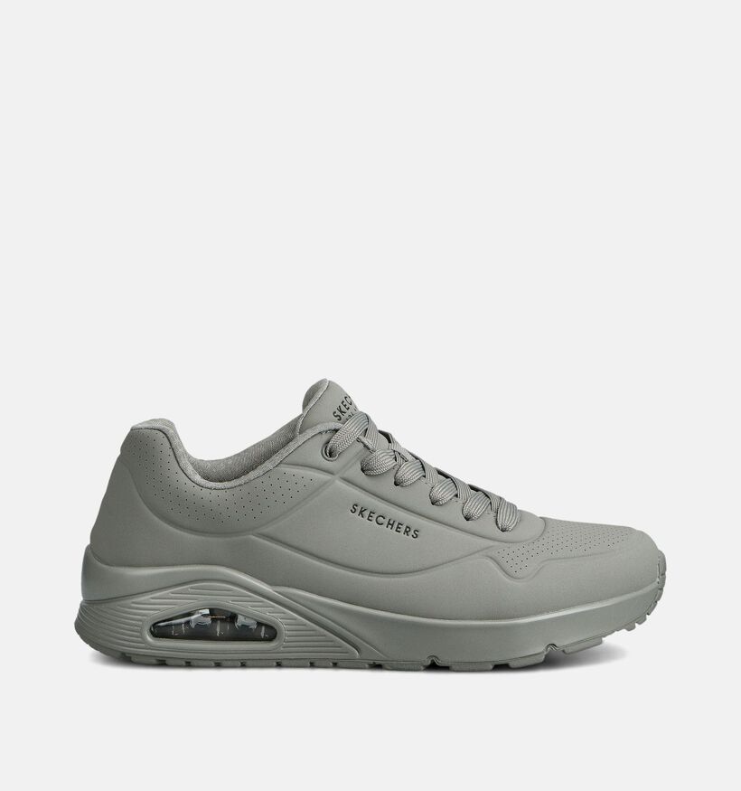Skechers UNO STAND ON AIR Donkergrijze Sneakers voor heren (360880)