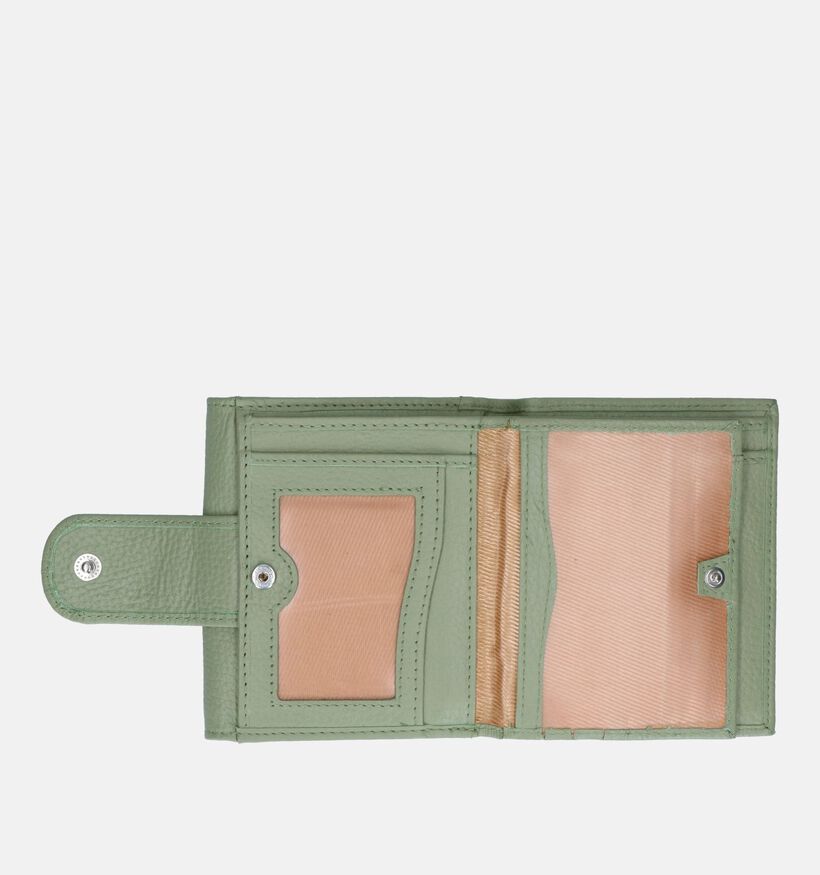 Crinkles Zwarte Overslagportemonnee voor heren, dames (349874)