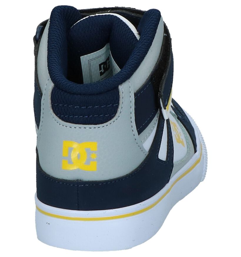 Blauwe DC Shoes Pure Hoge Skateschoenen in kunstleer (220886)