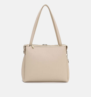Tamaris Shoppers Zwart/Beige