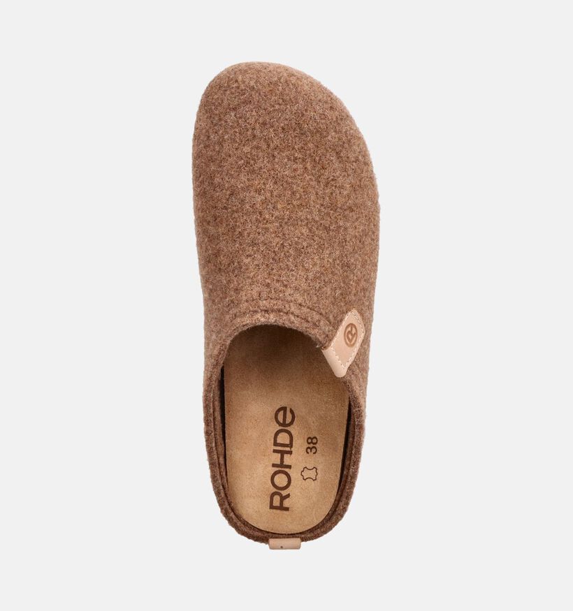 Rohde Bruine Pantoffels voor dames (380034) - geschikt voor steunzolen