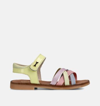 STONES and BONES Sandales Jaune/Beige/Rose