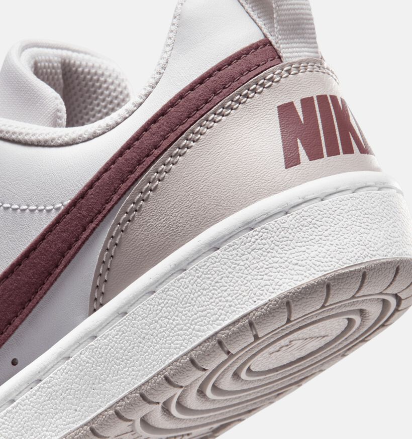 Nike Court Borough Low Gs Taupe Sneaker voor meisjes (367271) - geschikt voor steunzolen