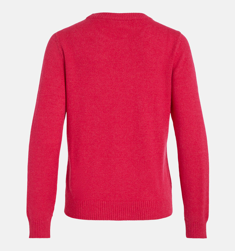Vila Ril Pull en tricot en Fuchsia pour femmes (328851)
