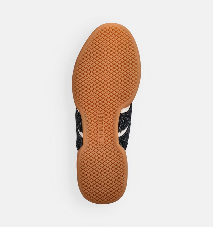 Steve Madden Biscotti Baskets en Ecru/Noir pour femmes (372083) - pour semelles orthop&eacute;diques