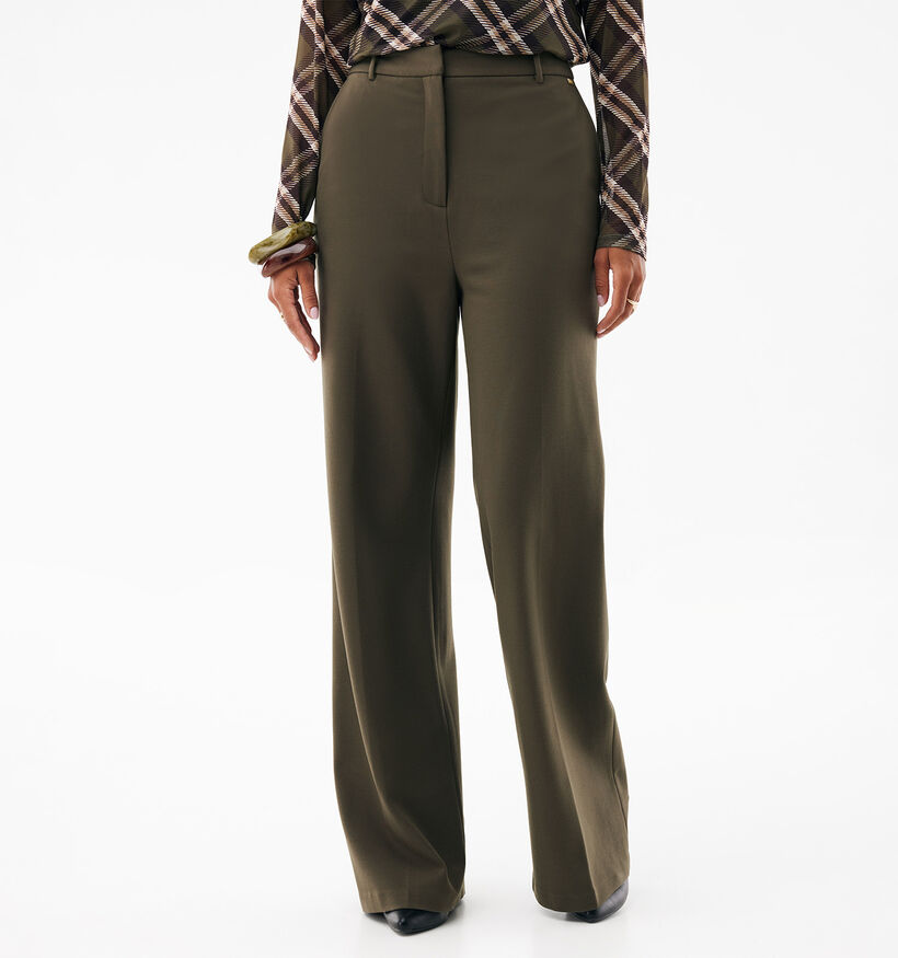 Mexx Poppy Donkergroene Geklede Broek voor dames (380705)