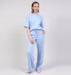 Desires Osanna Mid Waisted Pantalon en Bleu pour femmes (370641)
