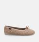 Scapa Beige Teddy Ballerina Pantoffels voor dames (380853)