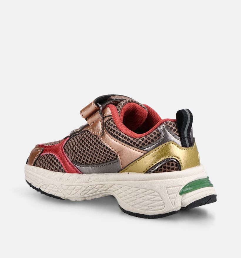 Milo & Mila Baskets basses en Taupe/Multi pour filles (378914)