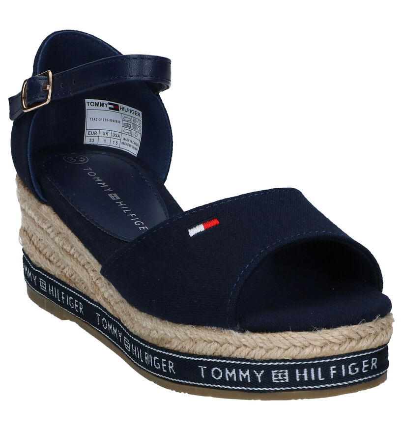 Tommy Hilfiger Sandales en Bleu foncé en textile (285705)