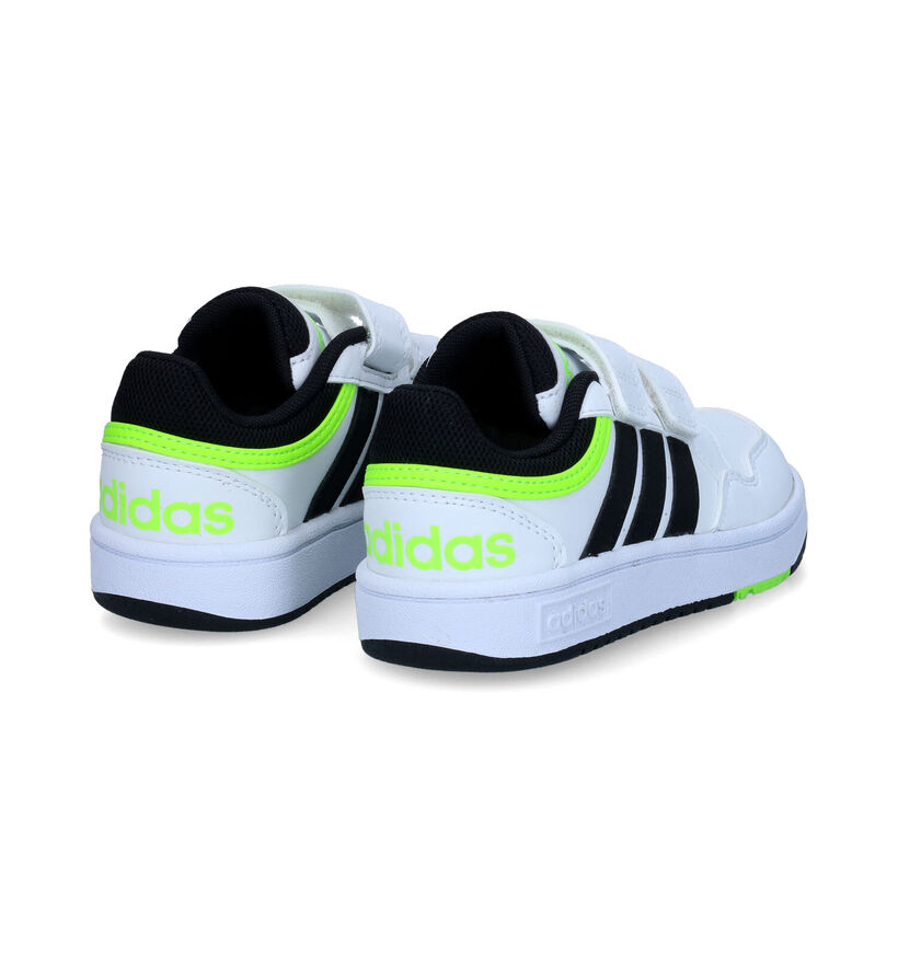 adidas Hoops 3.0 Baskets en Blanc pour garçons (318803) - pour semelles orthopédiques
