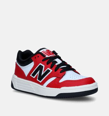 New Balance 480 Sneakers Black/ White/Black/Marine Blue/Team Red