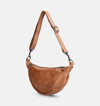 Bear Design Crossbody tassen Cognac/Taupe/Groen