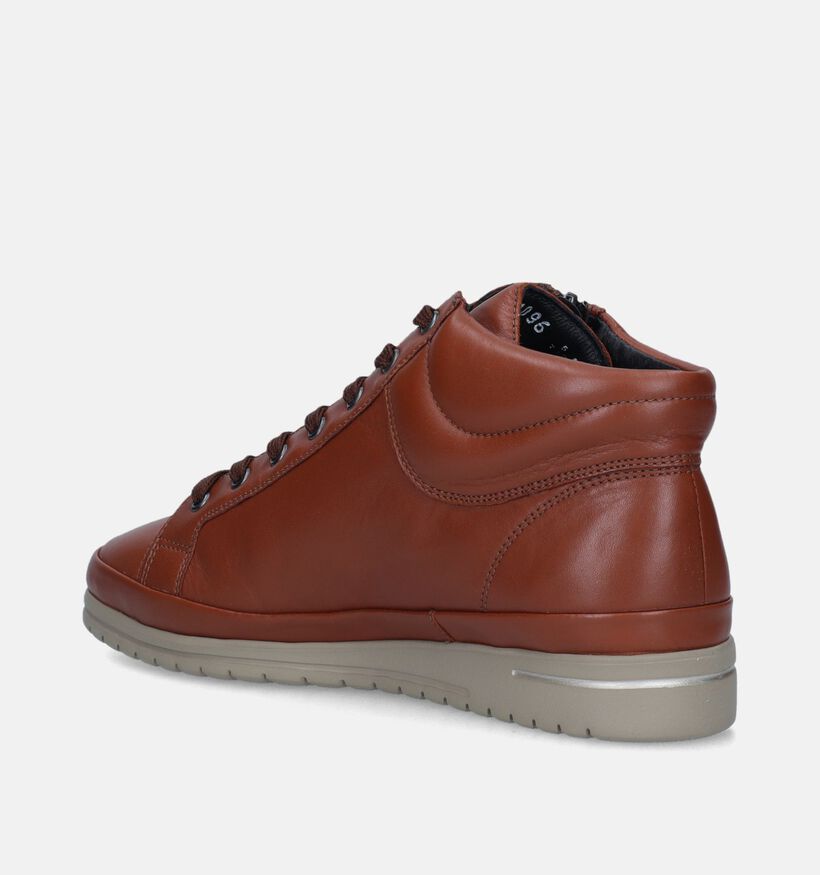 Mephisto Julie Cognac Hoge Sneakers voor dames (346081) - geschikt voor steunzolen