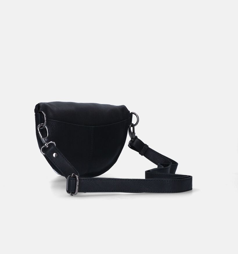 Euro-Leather Zwarte Crossbody tas voor dames (353542)