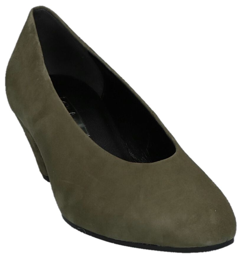 Gabor Soft & Smart Zwarte Klassieke Pumps in daim (231120)