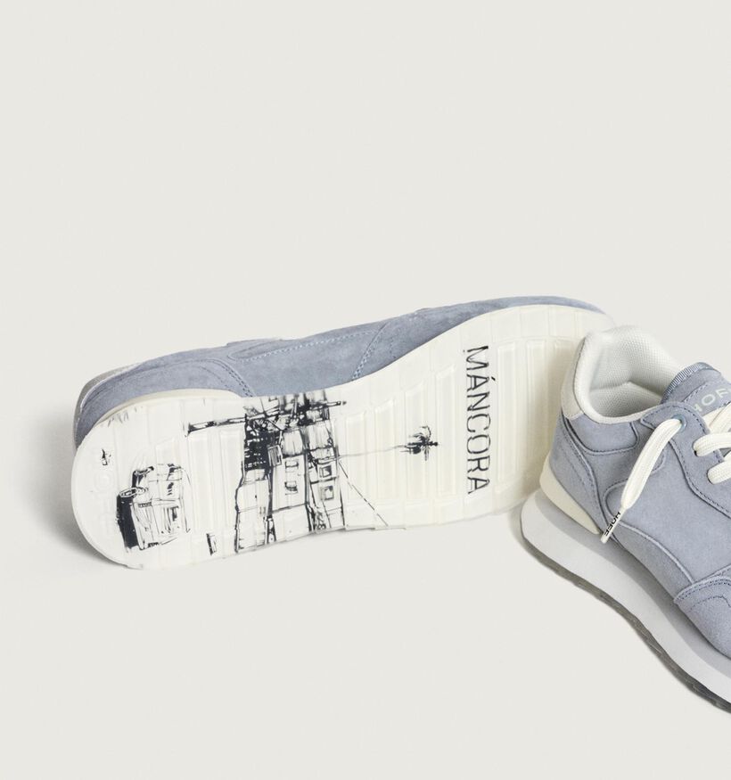 HOFF City Mancora Blauwe Veterschoenen voor heren (352535) - geschikt voor steunzolen