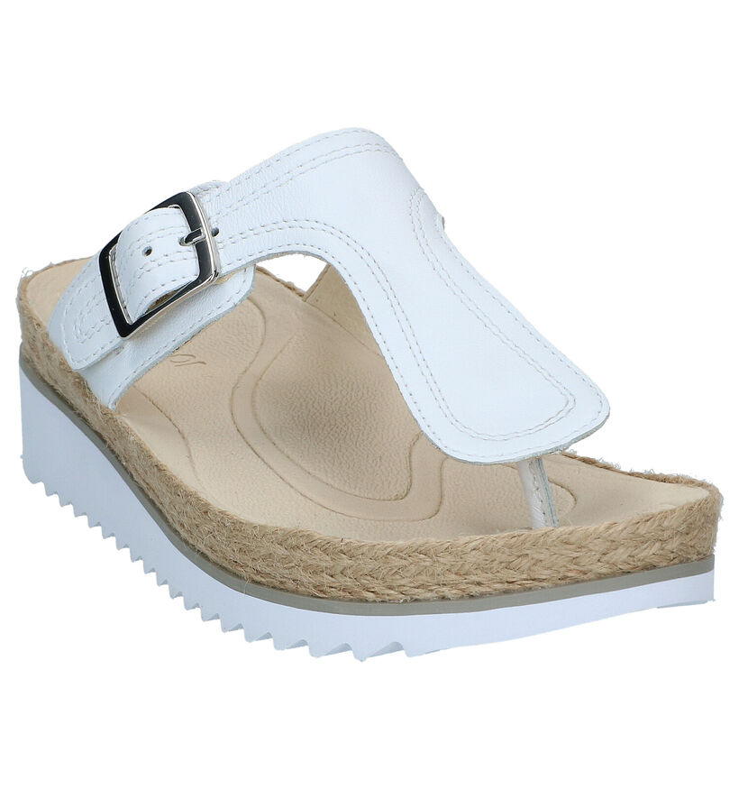 Gabor Best Fitting Witte Teenslippers in leer (287971)