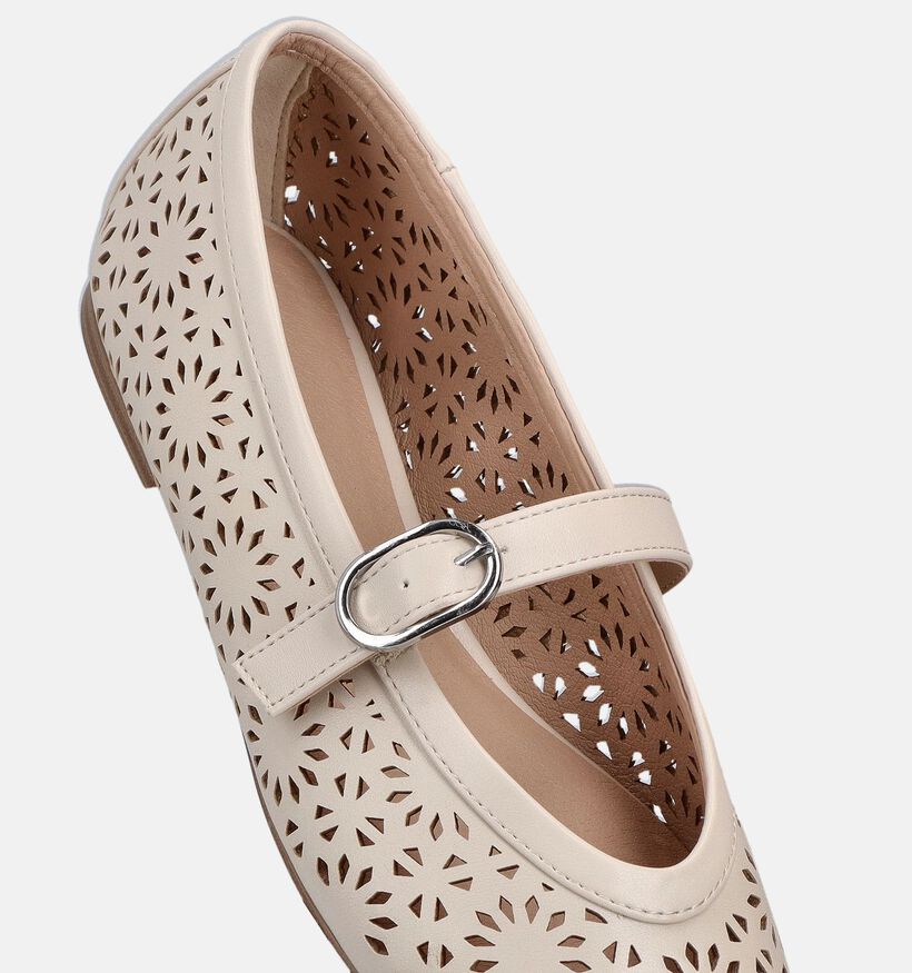 Marco Tozzi Ballerines en &Eacute;cru pour femmes (371828)