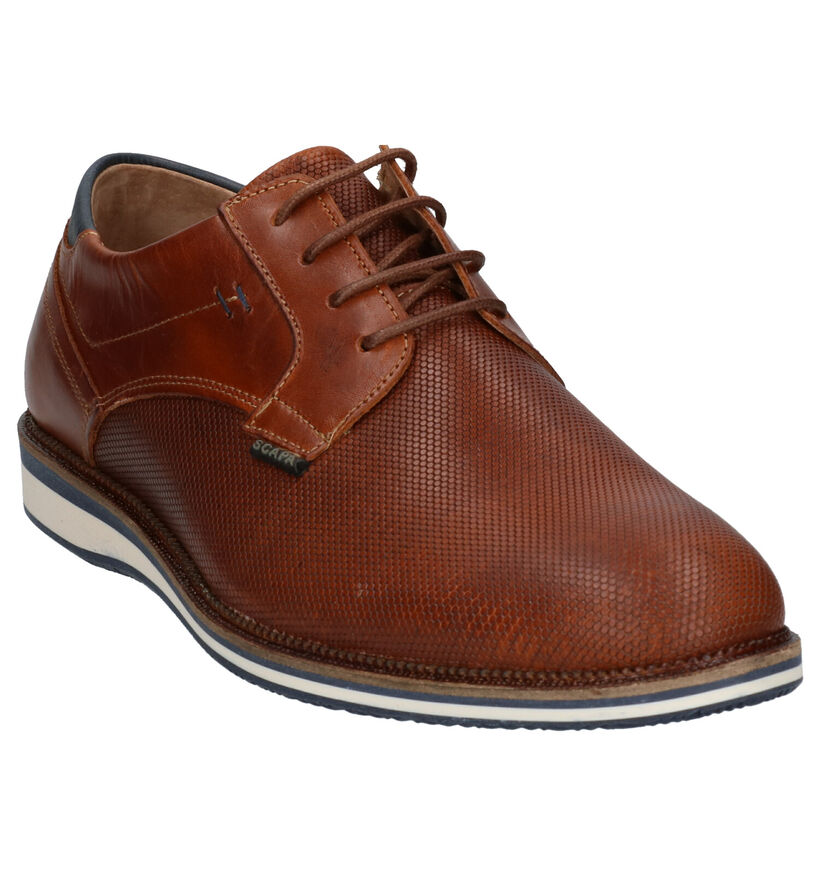 Scapa Cognac Geklede Veterschoenen in leer (259103)