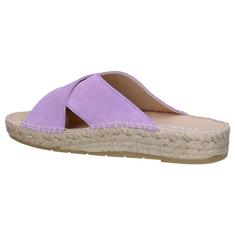 Macarena Bety Mules en Lila en nubuck (298965)