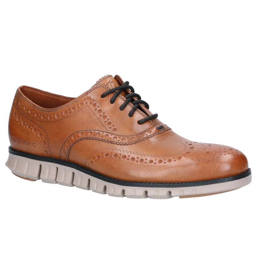 Cole Haan Zerogrand Chaussures basses en Cognac en cuir (257907)