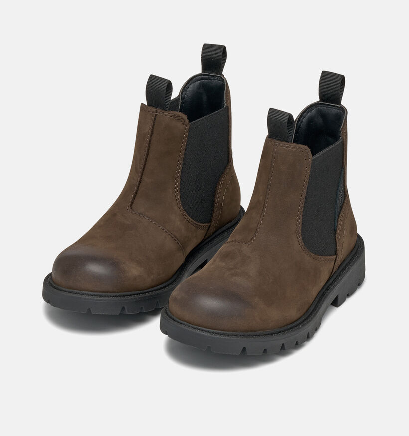 Geox Bottines Chelsea en Brun foncé pour filles, garçons (360358) - pour semelles orthopédiques