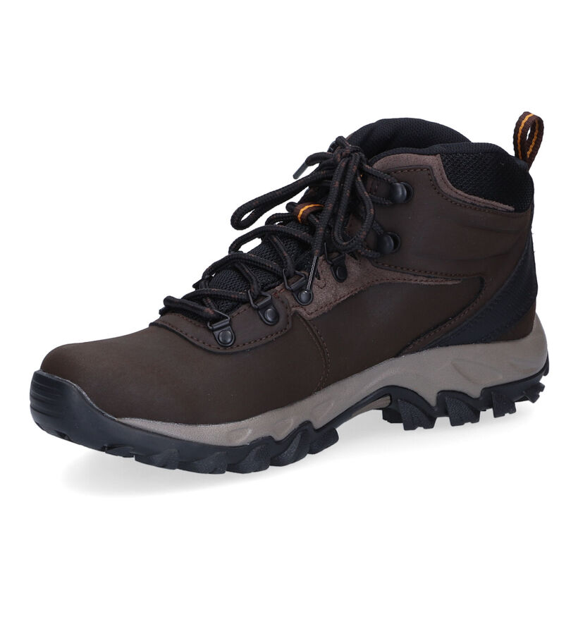 Columbia Newton Ridge Plus II WP Bottines en Brun pour hommes (303304) - pour semelles orthopédiques