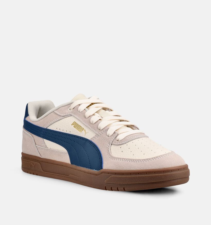 Puma Caven III OG Beige/Blauwe Sneakers voor heren (375520) - geschikt voor steunzolen