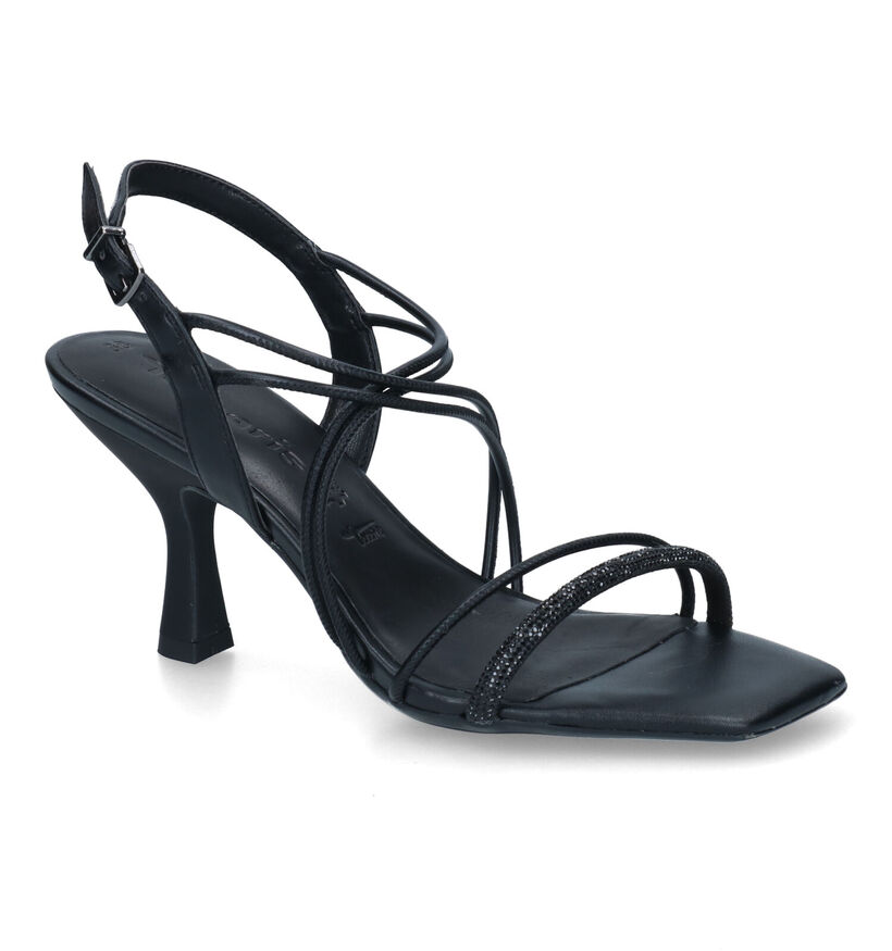 Tamaris Touch it Zwarte Sandalen in kunstleer (307602)