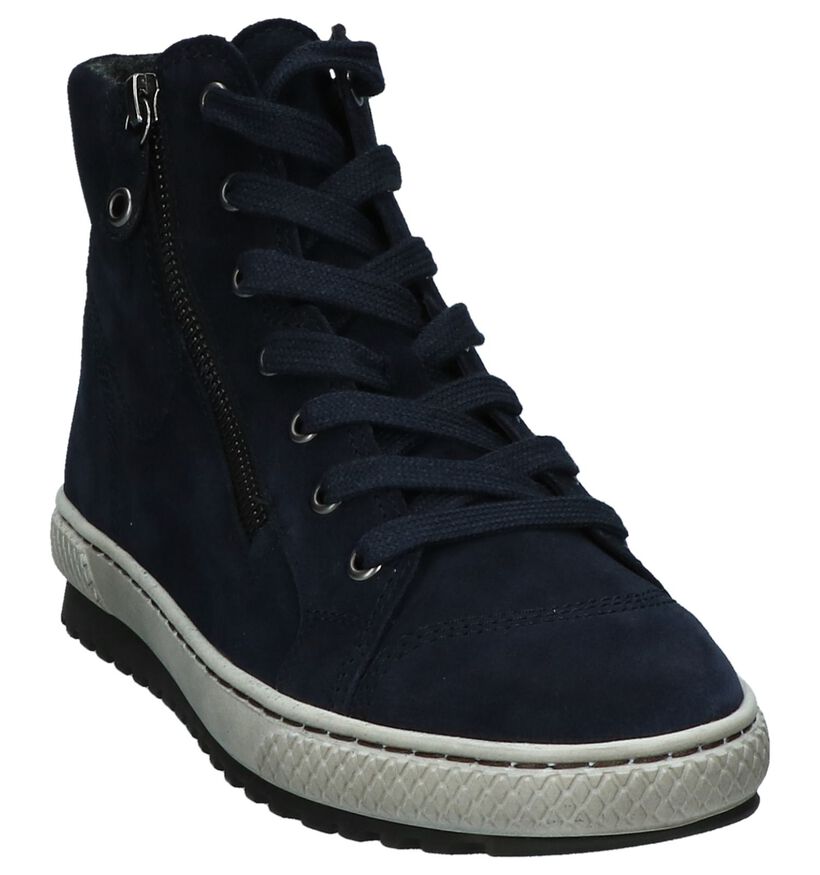 Gabor Baskets hautes en Bleu foncé en daim (222768)