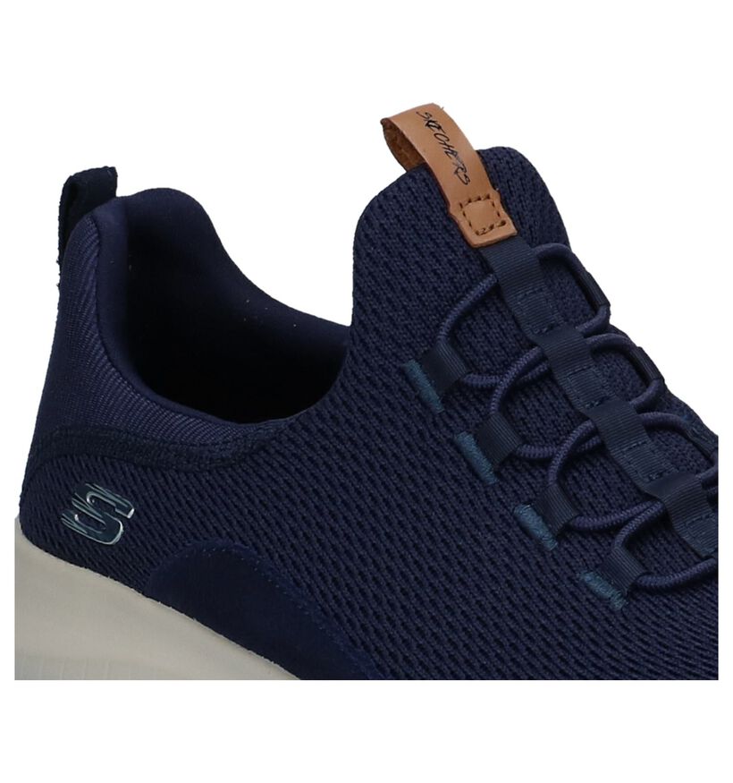 Skechers Ultra Flex Donker Blauwe Sneakers in stof (224266)