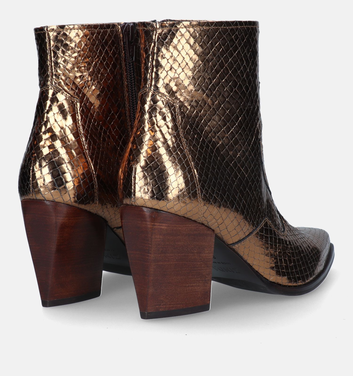 Zinda Bronzen Cowboy boots Dames Boots Enkellaarsjes Online op