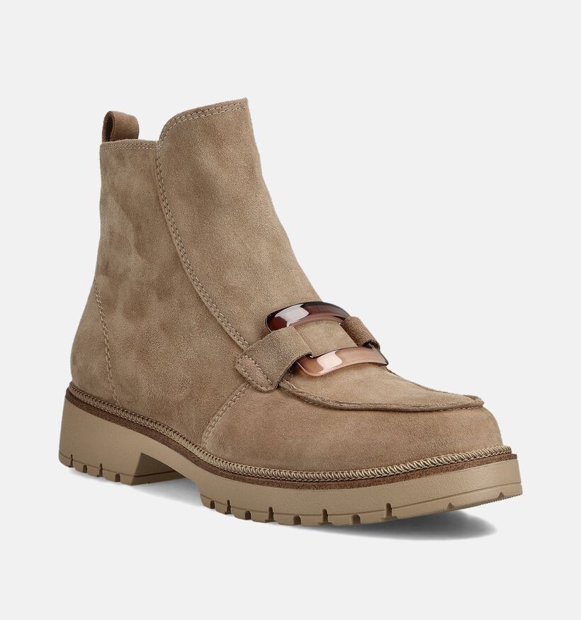 Tamaris Bottines plates en Beige pour femmes (362787)