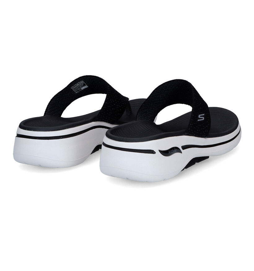 Skechers Go Walk Arch Fit Ecru Teenslippers voor dames (322945)