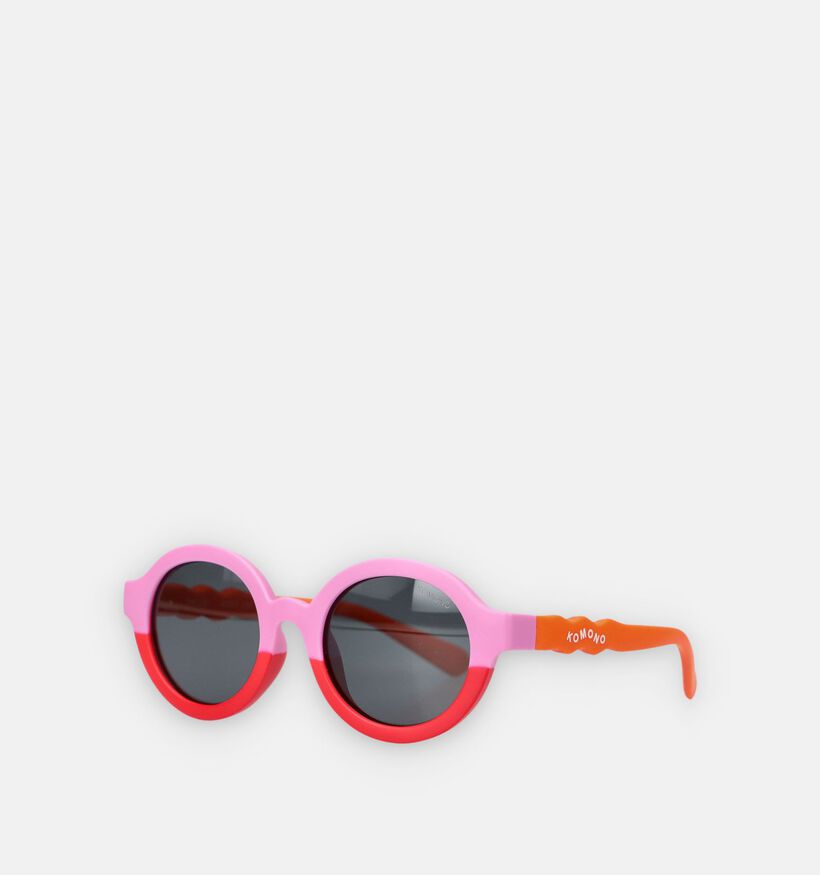 Komono Lou Taffy Triplets Lunettes de soleil en Rose/Rouge pour filles (371557)