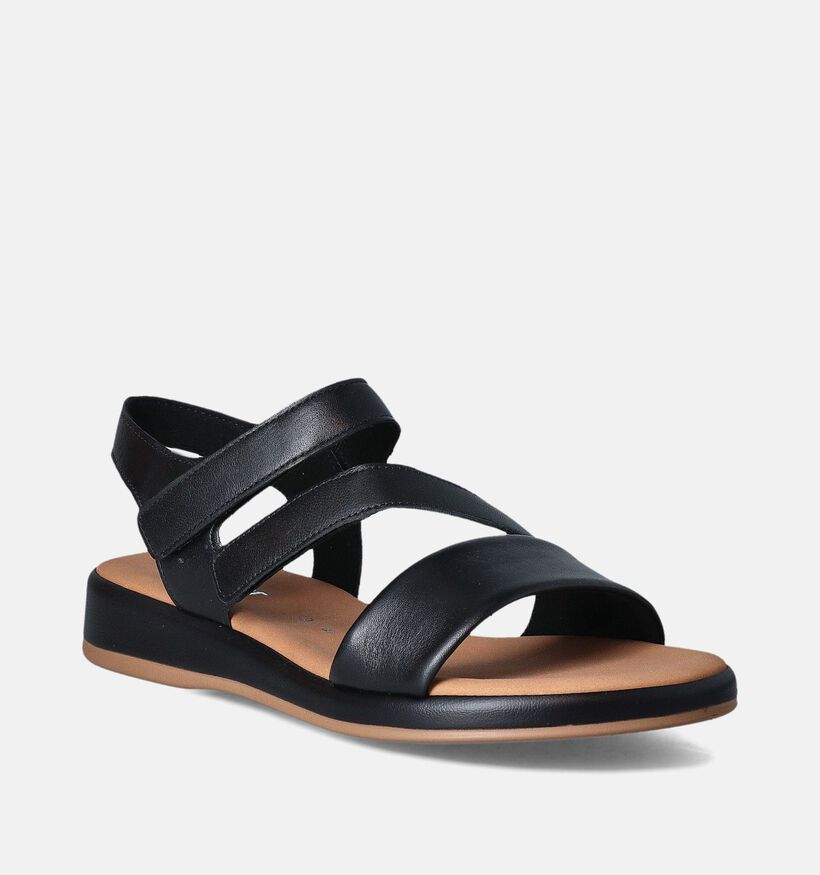 Gabor Zwarte Platte sandalen voor dames (352026)