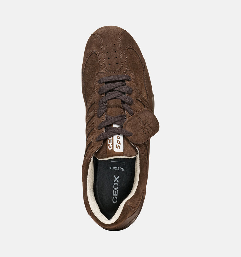 Geox Snake Donkerbruine Sneakers voor dames (377778) - geschikt voor steunzolen