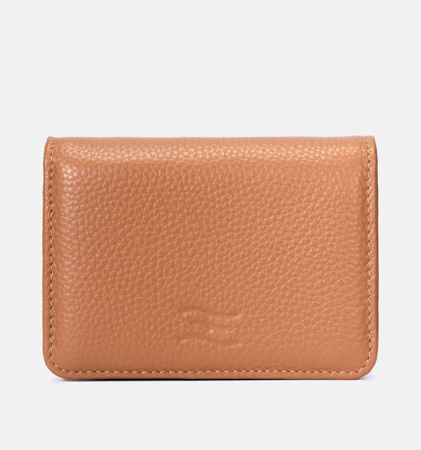 Crinkles Porte-monnaie zippé en Cognac pour femmes (365767)