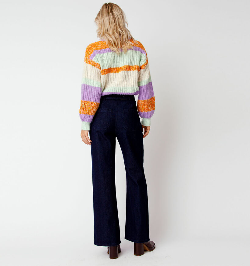 Vero Moda Wine Paars Gestreepte Trui (318383)