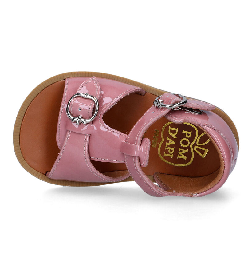 Pom d'Api Poppy Buckle Sandales en Rose pour filles (322871)