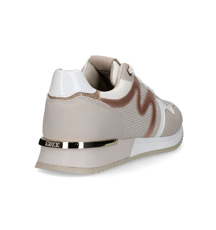 Mexx Kate Taupe Sneakers voor dames (319603) - geschikt voor steunzolen