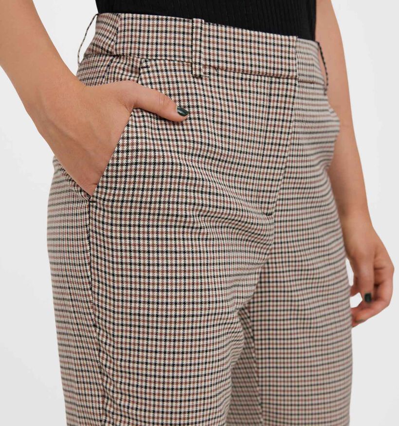 Vero Moda Clara Pantalon Habillées en Brun - L 32 (318451)